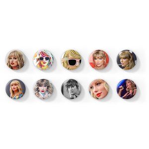 TAYLOR SWIFT buttons / 1 inch / 10 button set